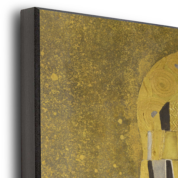 The Kiss (Klimt) - Lovers 20x30 Wood Print - Closeup