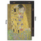 The Kiss (Klimt) - Lovers 20x30 Wood Print - Front & Back View