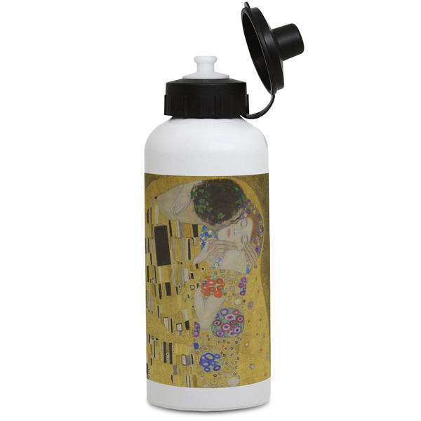 Custom The Kiss (Klimt) - Lovers Water Bottles - Aluminum - 20 oz - White