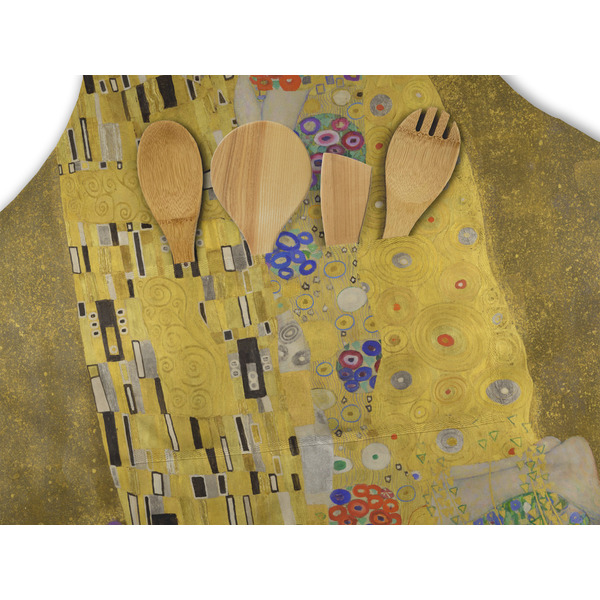 The Kiss (Klimt) - Lovers Apron - Pocket Detail with Props