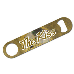 The Kiss (Klimt) - Lovers Bar Bottle Opener - White