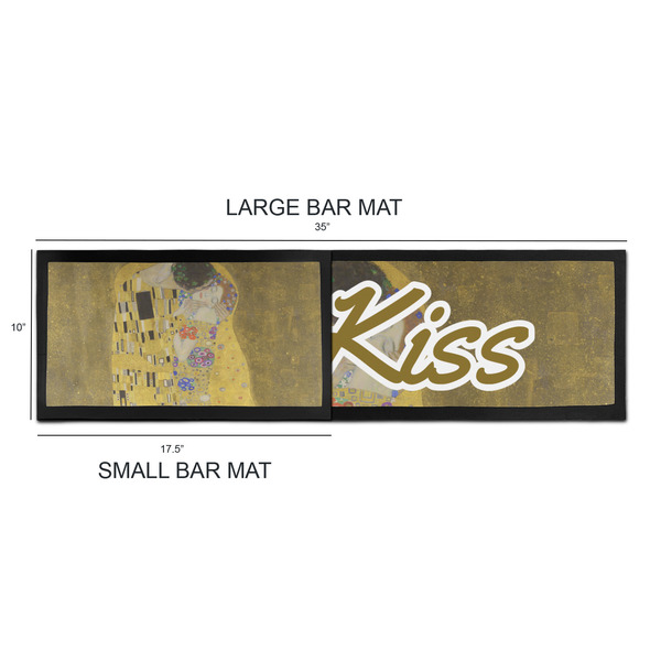 The Kiss (Klimt) - Lovers Bar Mats - Sizing Chart