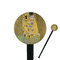 The Kiss (Klimt) - Lovers Black Plastic 7" Stir Stick - Round - Closeup