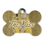 The Kiss (Klimt) - Lovers Bone Shaped Dog ID Tag