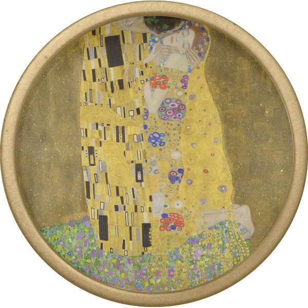 The Kiss (Klimt) - Lovers Cabinet Knob - Gold - Front