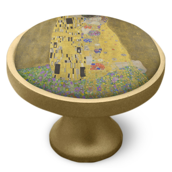 The Kiss (Klimt) - Lovers Cabinet Knob - Gold - Side