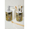 The Kiss (Klimt) - Lovers Ceramic Bathroom Accessories - LIFESTYLE (toothbrush holder & soap dispenser)