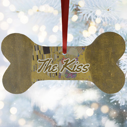 The Kiss (Klimt) - Lovers Ceramic Dog Ornament