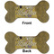 The Kiss (Klimt) - Lovers Ceramic Flat Ornament - Bone Front & Back (APPROVAL)