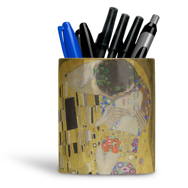 Custom The Kiss (Klimt) - Lovers Ceramic Pen Holder