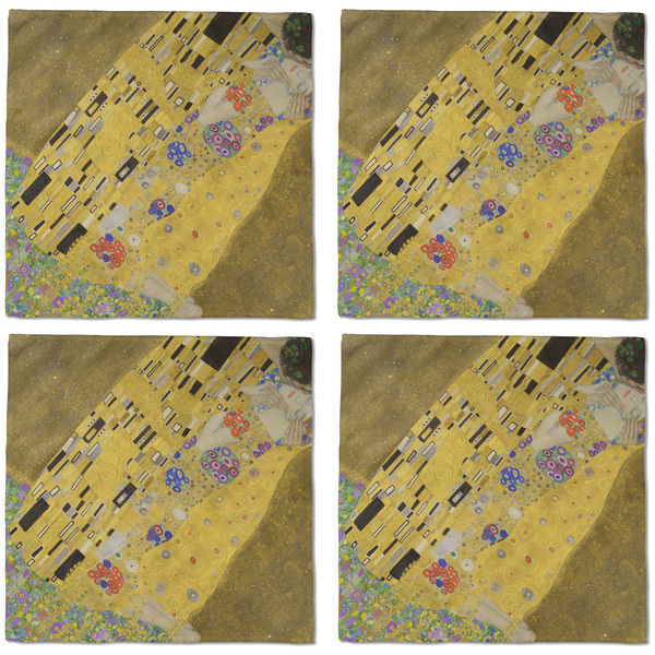 The Kiss (Klimt) - Lovers Cloth Napkins - Personalized Dinner (APPROVAL) Set of 4