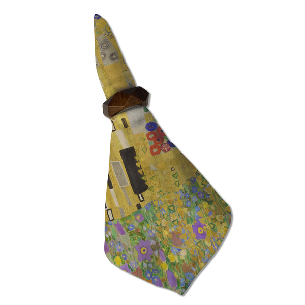 The Kiss (Klimt) - Lovers Cloth Napkins - Personalized Dinner (Folded in Ring) (MAIN)