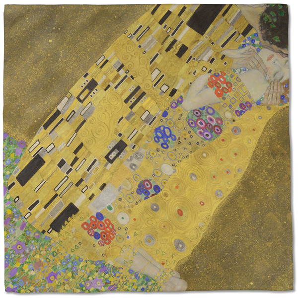 The Kiss (Klimt) - Lovers Cloth Napkins - Personalized Dinner (Full Open)