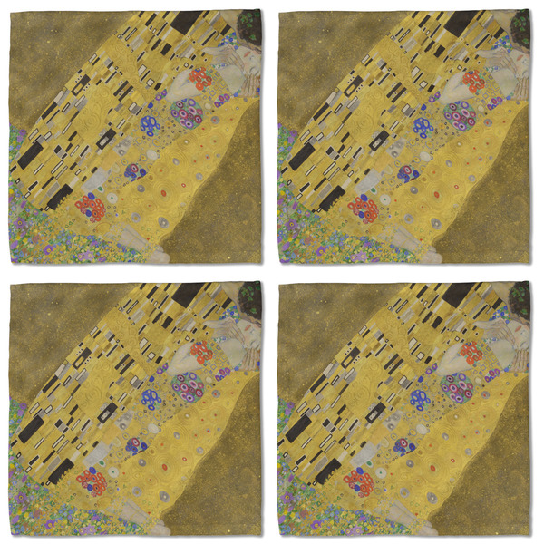 The Kiss (Klimt) - Lovers Cloth Napkins - Personalized Lunch (APPROVAL) Set of 4
