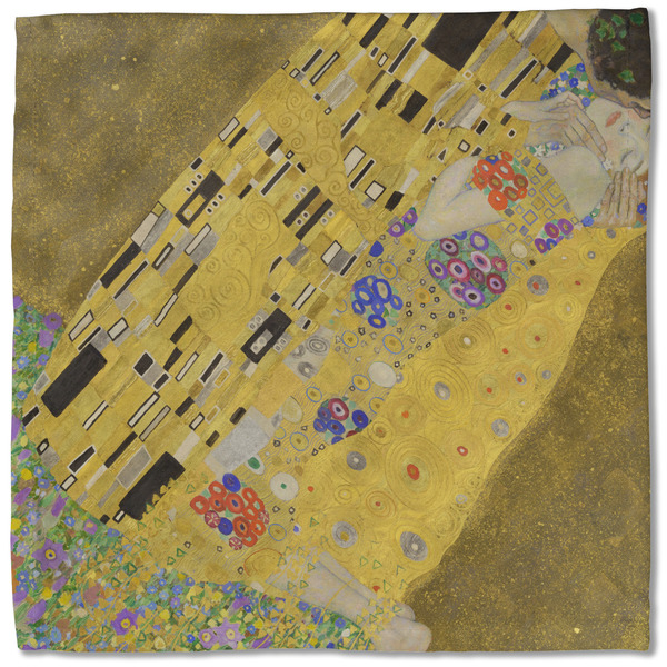 The Kiss (Klimt) - Lovers Cloth Napkins - Personalized Lunch (Single Full Open)