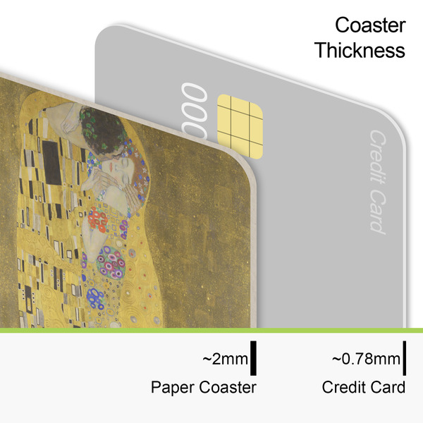 The Kiss (Klimt) - Lovers Coaster Thickness