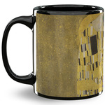 The Kiss (Klimt) - Lovers 11 Oz Coffee Mug - Black