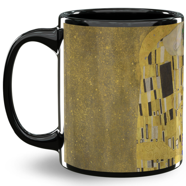 Custom The Kiss (Klimt) - Lovers 11 Oz Coffee Mug - Black