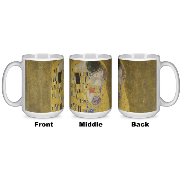 The Kiss (Klimt) - Lovers Coffee Mug - 15 oz - White APPROVAL