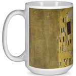 The Kiss (Klimt) - Lovers 15 Oz Coffee Mug - White