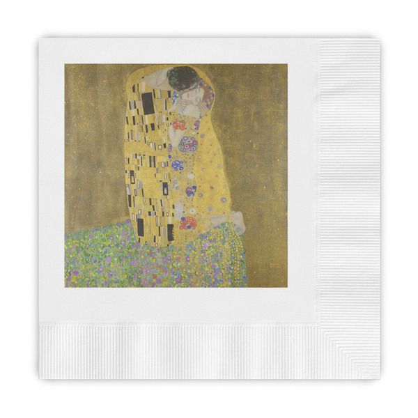 Custom The Kiss (Klimt) - Lovers Embossed Decorative Napkins