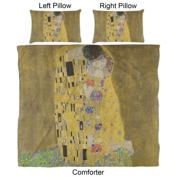 The Kiss (Klimt) - Lovers Comforter Set - King - Approval