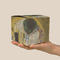 The Kiss (Klimt) - Lovers Cube Favor Gift Box - On Hand - Scale View