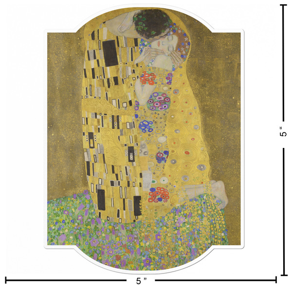The Kiss (Klimt) - Lovers Custom Shape Iron On Patches - L - APPROVAL