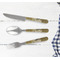 The Kiss (Klimt) - Lovers Cutlery Set - w/ PLATE