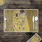 The Kiss (Klimt) - Lovers Disposable Paper Placemat - In Context
