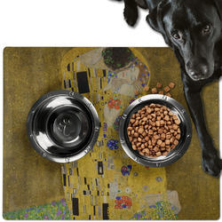 The Kiss (Klimt) - Lovers Dog Food Mat - Large