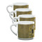 The Kiss (Klimt) - Lovers Double Shot Espresso Mugs - Set of 4 Front