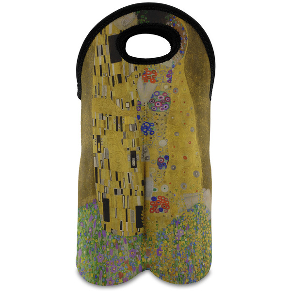 Custom The Kiss (Klimt) - Lovers Wine Tote Bag (2 Bottles)