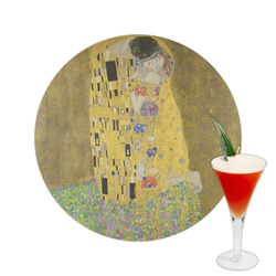 The Kiss (Klimt) - Lovers Printed Drink Topper -  2.5"