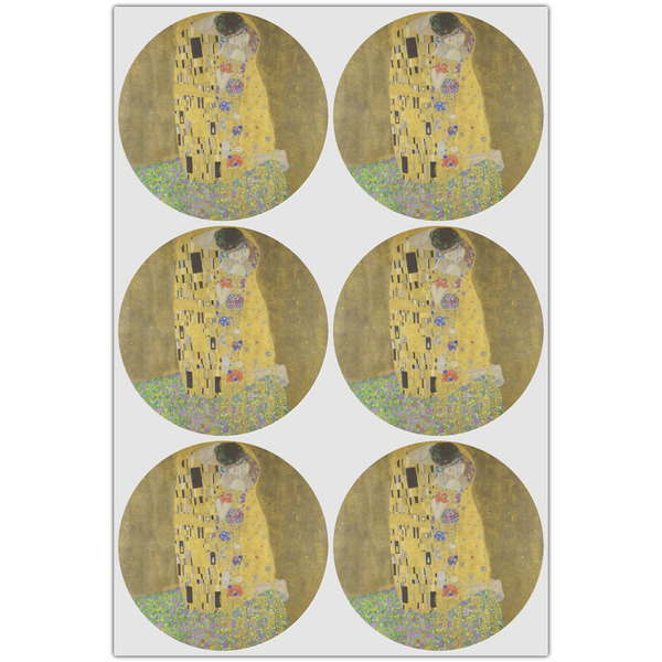 The Kiss (Klimt) - Lovers Drink Topper - XLarge - Set of 6