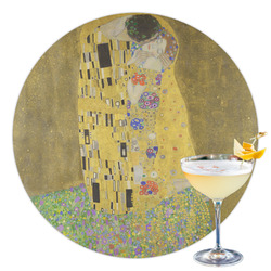 The Kiss (Klimt) - Lovers Printed Drink Topper - 3.5"