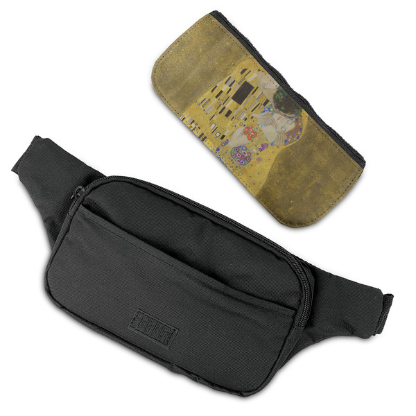 The Kiss (Klimt) - Lovers Fanny Packs - FLAT (flap off)