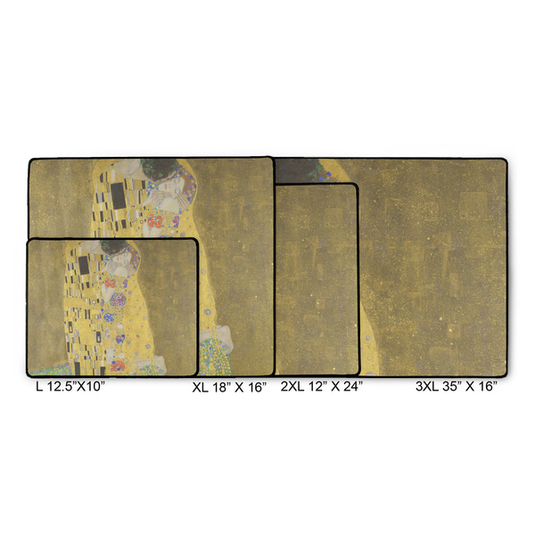 The Kiss (Klimt) - Lovers Gaming Mats - SIZE CHART