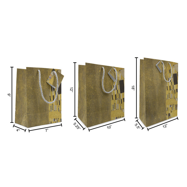 The Kiss (Klimt) - Lovers Gift Bags - All Sizes - Dimensions