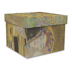 The Kiss (Klimt) - Lovers Gift Box with Lid - Canvas Wrapped - Large