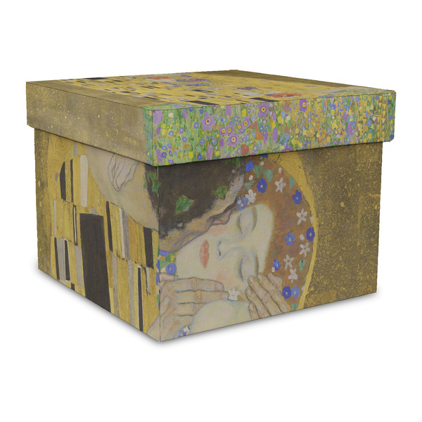 Custom The Kiss (Klimt) - Lovers Gift Box with Lid - Canvas Wrapped - Large