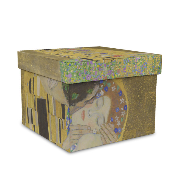 Custom The Kiss (Klimt) - Lovers Gift Box with Lid - Canvas Wrapped - Medium