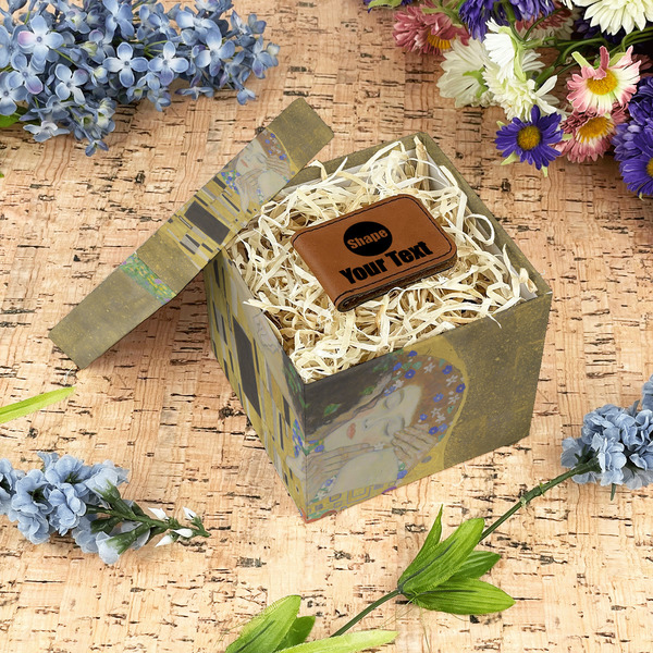 The Kiss (Klimt) - Lovers Gift Boxes with Lid - Canvas Wrapped - Small - In Context