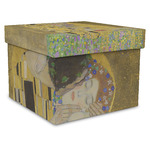The Kiss (Klimt) - Lovers Gift Box with Lid - Canvas Wrapped - X-Large