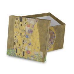 The Kiss (Klimt) - Lovers Gift Box with Lid - Canvas Wrapped