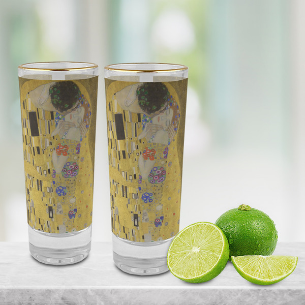 The Kiss (Klimt) - Lovers Glass Shot Glass - 2 oz - LIFESTYLE