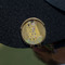 The Kiss (Klimt) - Lovers Golf Ball Marker Hat Clip - Gold - On Hat