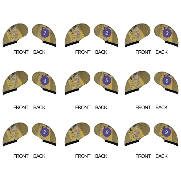 The Kiss (Klimt) - Lovers Golf Club Covers - APPROVAL (set of 9)