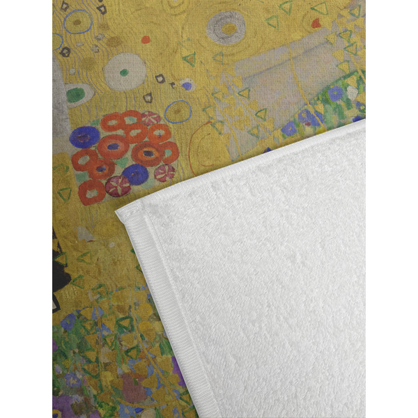 The Kiss (Klimt) - Lovers Golf Towel - Detail