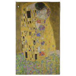 The Kiss (Klimt) - Lovers Golf Towel - Poly-Cotton Blend